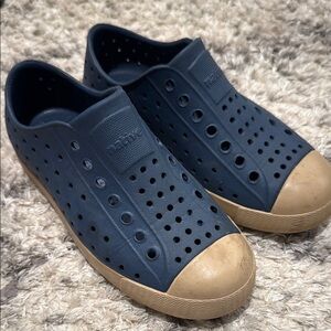 Native Blue and Tan Sneakers Casual Slip-On